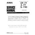 AIWA X77 Manual de Servicio